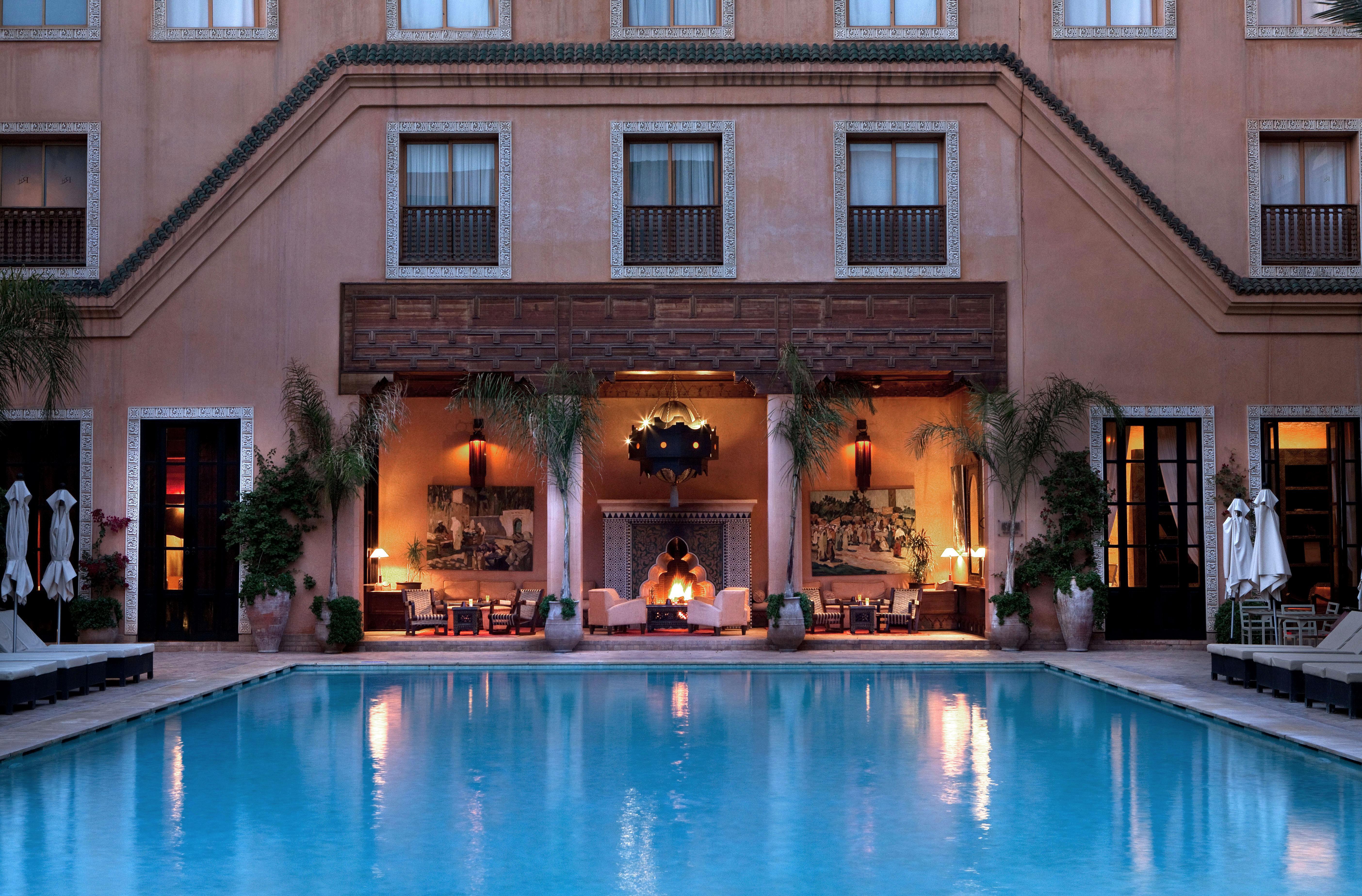 Hotel Les Jardins De La Koutoubia Marakéš Exteriér fotografie The pool at the Four Seasons Hotel in Marrakech