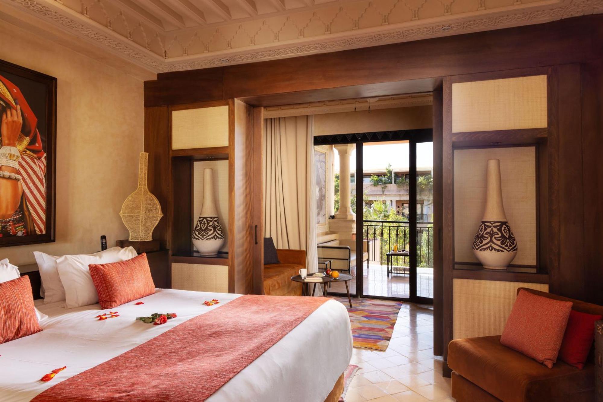 Hotel Les Jardins De La Koutoubia Marakéš Exteriér fotografie A room at the hotel